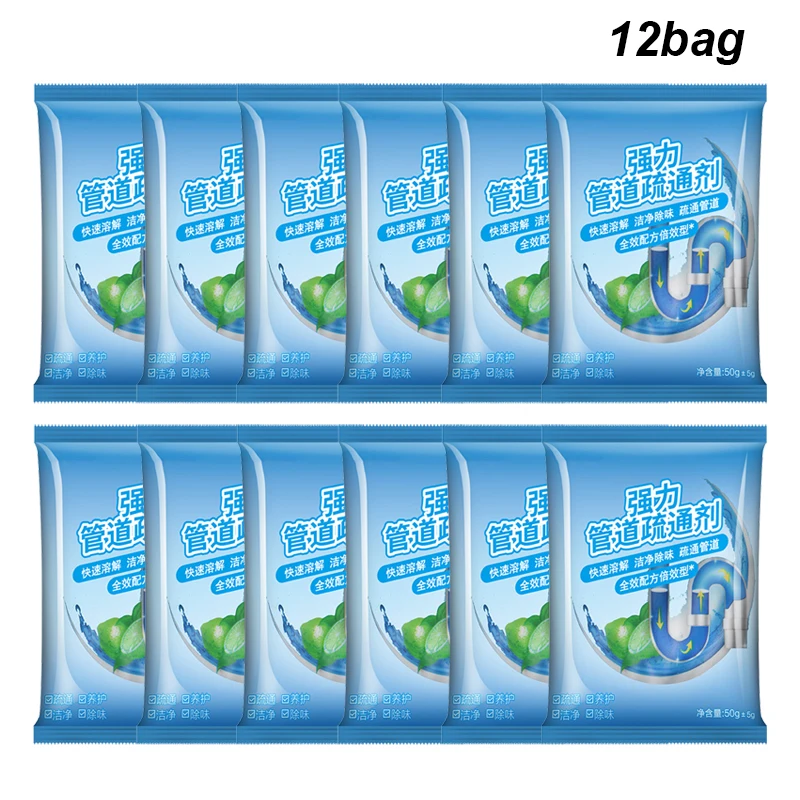 Pipe Freeze Spray - 12 borse Detergente per scarico domestico