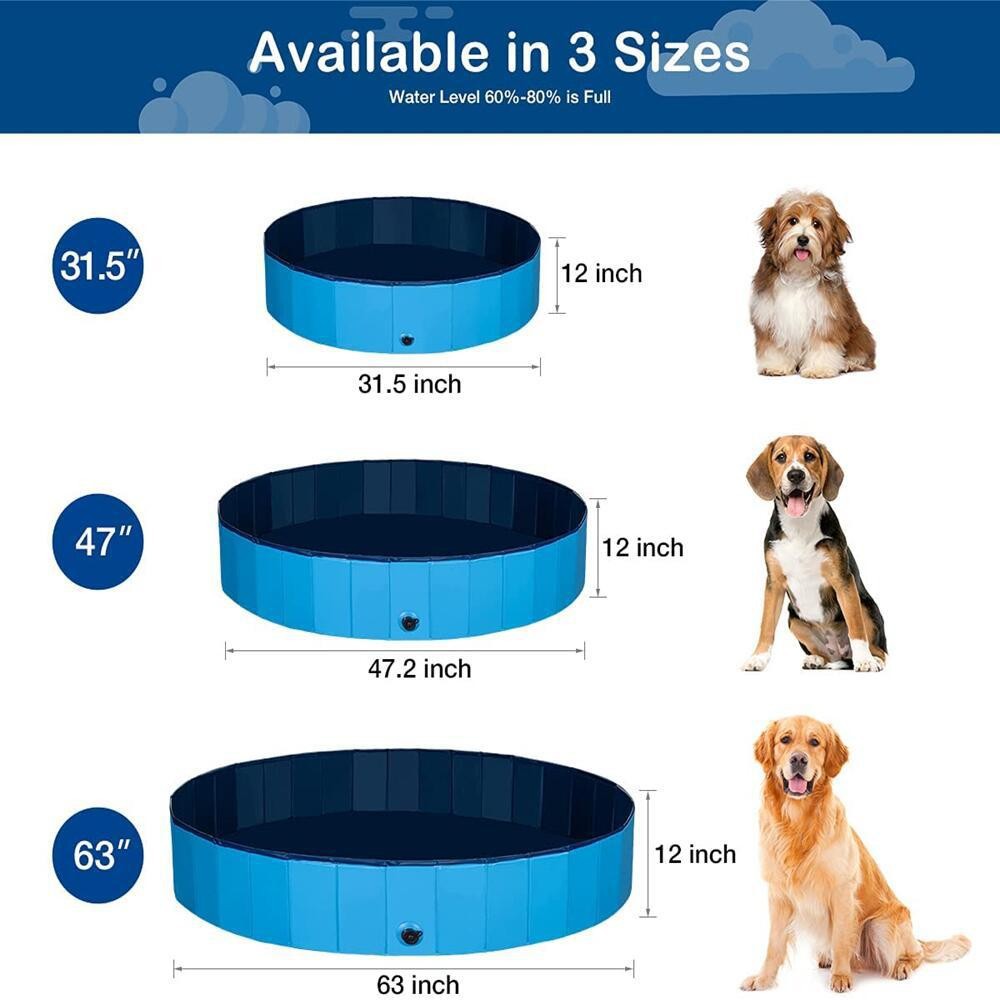 Drain Pipe Clip - Piscina Pieghevole per Cani Grande in
