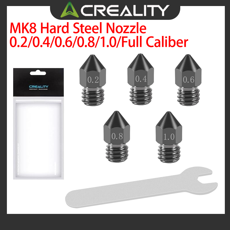 Creality Printer K1 - Ugelli in acciaio temprato MK8 ufficiali