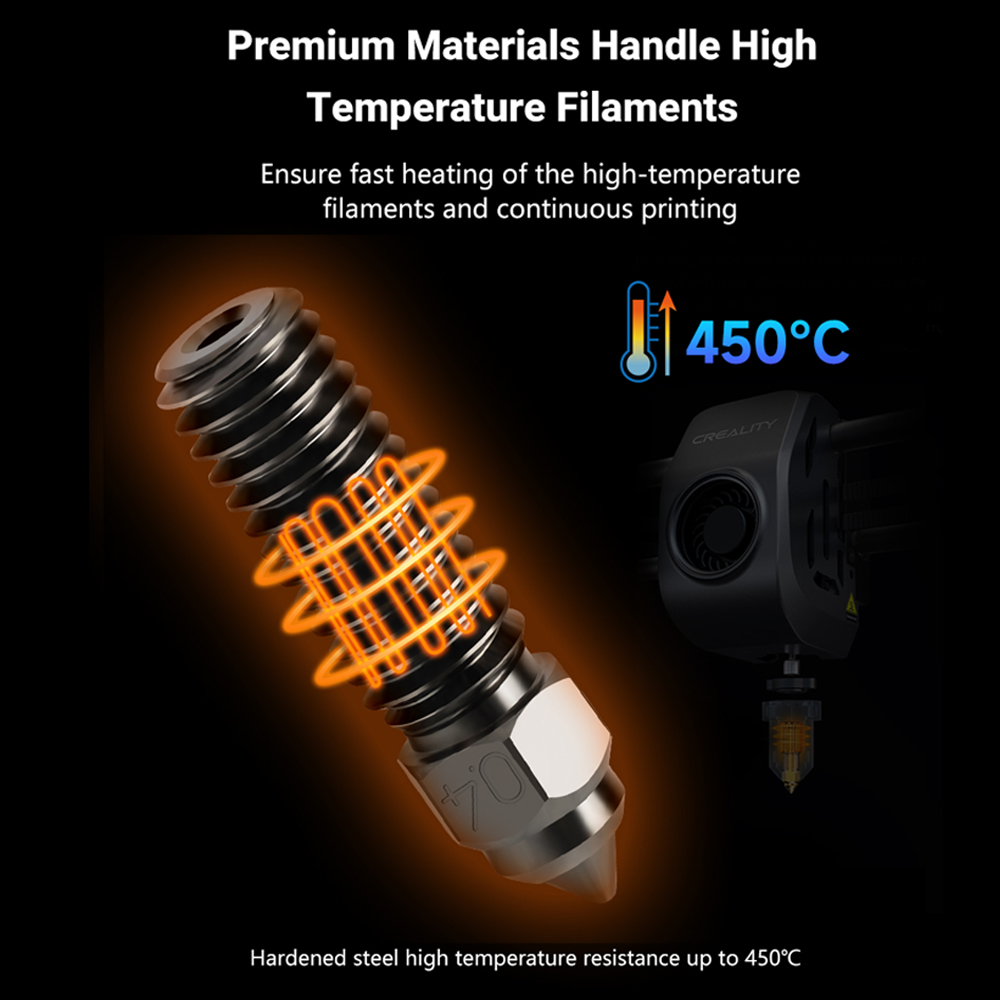 Ugello per Ender 3 V3 KE in ac - Creality Printer K1 recensione e prezzo